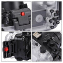 PULUZ 40m Underwater Depth Diving Case Waterproof Camera Housing for Canon G7 X(Black)