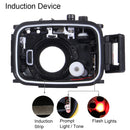 PULUZ 40m Underwater Depth Diving Case Waterproof Camera Housing for Canon G7 X(Black)