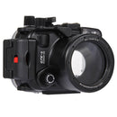 PULUZ 40m Underwater Depth Diving Case Waterproof Camera Housing for Canon G7 X Mark II(Black)