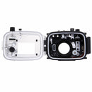 PULUZ 40m Underwater Depth Diving Case Waterproof Camera Housing for Canon G7 X Mark II(Black)