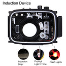 PULUZ 40m Underwater Depth Diving Case Waterproof Camera Housing for Canon G7 X Mark II(Black)