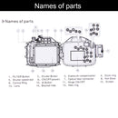 PULUZ 40m Underwater Depth Diving Case Waterproof Camera Housing for Panasonic LUMIX DMC-LX100