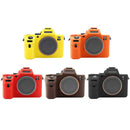 PULUZ Soft Silicone Protective Case for Sony ILCE-7MII / 7SMII / 7RMII(Orange)