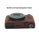 PULUZ Soft Silicone Protective Case for Canon EOS G7 X Mark II(Coffee)