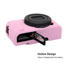 PULUZ Soft Silicone Protective Case for Canon EOS G7 X Mark II(Pink)