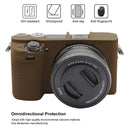 PULUZ Soft Silicone Protective Case for Sony ILCE-6300 / A6400(Coffee)