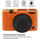 PULUZ Soft Silicone Protective Case for Sony RX100 III / IV / V(Orange)