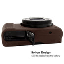 PULUZ Soft Silicone Protective Case for Panasonic Lumix LX10 (Coffee)