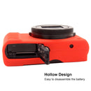PULUZ Soft Silicone Protective Case for Panasonic Lumix LX10(Red)