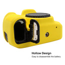 PULUZ Soft Silicone Protective Case for Canon EOS 90D (Yellow)