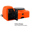 PULUZ Soft Silicone Protective Case for Sony A6600 / ILCE-6600 (Orange)