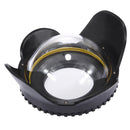 PULUZ 0.7X~0.8X Amplification Optical Fisheye Lens Shade Wide Angle Dome Port Lens for Underwater Housings (67mm Round Adapter) , 60m Underwater Depth