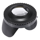 PULUZ 0.7X~0.8X Amplification Optical Fisheye Lens Shade Wide Angle Dome Port Lens for Underwater Housings (67mm Round Adapter) , 60m Underwater Depth