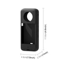 For Insta360 One X3 PULUZ Silicone Protective Case with Lens Cover(Black)