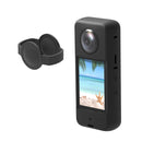 For Insta360 One X3 PULUZ Silicone Protective Case with Lens Cover(Black)
