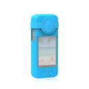 For Insta360 One X3 PULUZ Silicone Protective Case with Lens Cover(Blue)