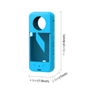 For Insta360 One X3 PULUZ Silicone Protective Case with Lens Cover(Blue)