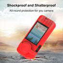 For Insta360 One X3 PULUZ Silicone Protective Case with Lens Cover(Red)