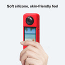 For Insta360 One X3 PULUZ Silicone Protective Case with Lens Cover(Red)
