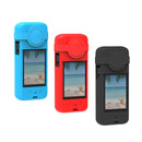For Insta360 One X3 PULUZ Silicone Protective Case with Lens Cover(Black)