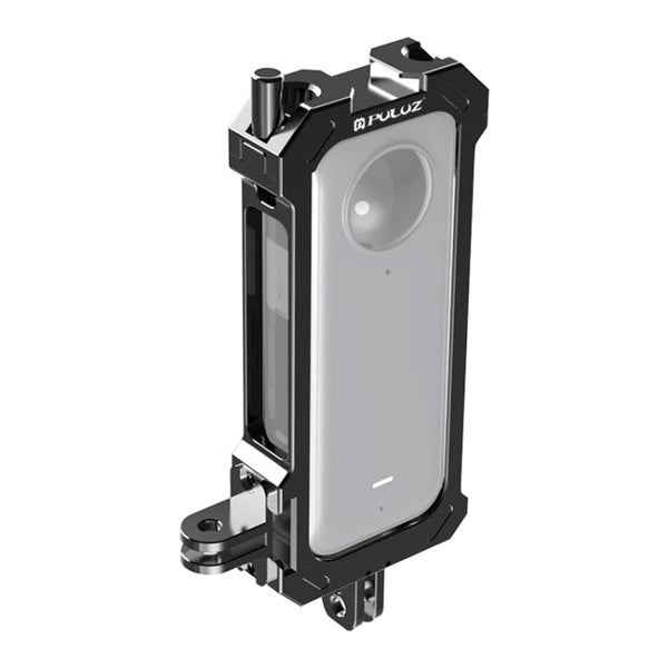 For Insta360 X3 PULUZ Metal Protective Cage Rig Housing Frame with Expand Cold Shoe Base & Tripod Adapter (Black)
