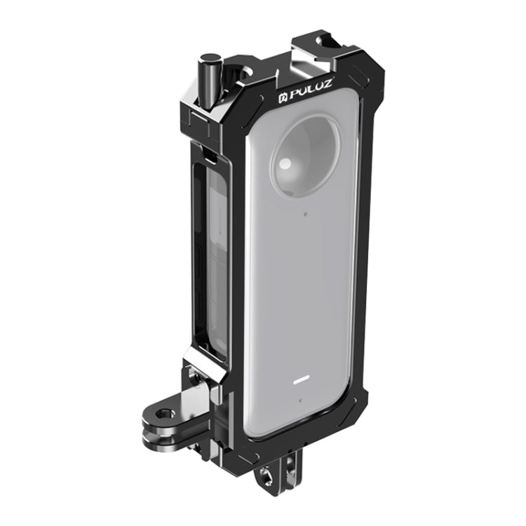 For Insta360 X3 PULUZ Metal Protective Cage Rig Housing Frame with Expand Cold Shoe Base & Tripod Adapter (Black)