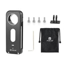 For Insta360 X3 PULUZ Metal Protective Cage Rig Housing Frame with Lens Protector(Black)