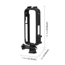For Insta360 X3 PULUZ Cold Shoe PC Plastic Protective Frame with Adapter Mount & Screw (Black)
