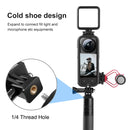 For Insta360 X3 PULUZ Cold Shoe PC Plastic Protective Frame with Adapter Mount & Screw (Black)