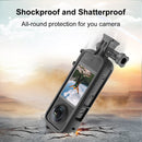 For Insta360 X3 PULUZ Cold Shoe PC Plastic Protective Frame with Adapter Mount & Screw (Black)