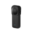 For Insta360 X3 PULUZ Silicone Protective Lens Cover (Black)