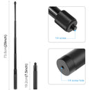 PULUZ 73.5cm Metal Selfie Stick Monopod with Invisible Adapter Base & Screw for Insta360 One RS / X2 / X3