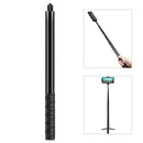 PULUZ 157cm Metal Selfie Stick Monopod with Invisible Adapter Base & Screw for Insta360 One RS / X2 / X3