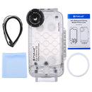 PULUZ For iPhone SE 2020 & 8 & 7 40m/130ft Waterproof Diving Housing Photo Video Taking Underwater Cover Case(Transparent)