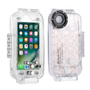 PULUZ For iPhone SE 2020 & 8 & 7 40m/130ft Waterproof Diving Housing Photo Video Taking Underwater Cover Case(Transparent)