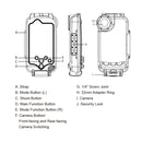 PULUZ For iPhone SE 2020 & 8 & 7 40m/130ft Waterproof Diving Housing Photo Video Taking Underwater Cover Case(Transparent)