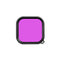 For GoPro Hero11 Black / HERO10 Black / HERO9 Black PULUZ Square Housing Diving Color Lens Filter(Purple)