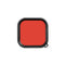 For GoPro Hero11 Black / HERO10 Black / HERO9 Black PULUZ Square Housing Diving Color Lens Filter(Red)