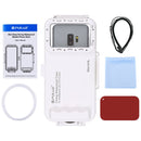 PULUZ 45m/147ft Waterproof Diving Case Photo Video Taking Underwater Housing Cover for Galaxy, Huawei, Xiaomi, Google Android OTG Smartphones with Type-C Port(White)