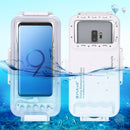 PULUZ 45m/147ft Waterproof Diving Case Photo Video Taking Underwater Housing Cover for Galaxy, Huawei, Xiaomi, Google Android OTG Smartphones with Type-C Port(White)