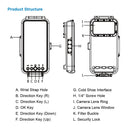 PULUZ 45m/147ft Waterproof Diving Case Photo Video Taking Underwater Housing Cover for Galaxy, Huawei, Xiaomi, Google Android OTG Smartphones with Type-C Port(White)