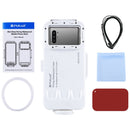 PULUZ 45m/147ft Waterproof Diving Case Photo Video Taking Underwater Housing Cover for Galaxy, Huawei, Xiaomi, Google Android Smartphones with OTG Function(White)