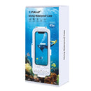 PULUZ 45m/147ft Waterproof Diving Case Photo Video Taking Underwater Housing Cover for Galaxy, Huawei, Xiaomi, Google Android Smartphones with OTG Function(White)