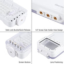 PULUZ 45m/147ft Waterproof Diving Case Photo Video Taking Underwater Housing Cover for Galaxy, Huawei, Xiaomi, Google Android Smartphones with OTG Function(White)