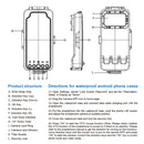 PULUZ 45m/147ft Waterproof Diving Case Photo Video Taking Underwater Housing Cover for Galaxy, Huawei, Xiaomi, Google Android Smartphones with OTG Function(White)