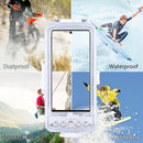 PULUZ 45m/147ft Waterproof Diving Case Photo Video Taking Underwater Housing Cover for Galaxy, Huawei, Xiaomi, Google Android Smartphones with OTG Function(White)