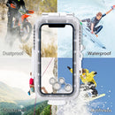 PULUZ 40m/130ft Waterproof Diving Case for iPhone 13 mini / 12 mini, Photo Video Taking Underwater Housing Cover(White)