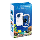 PULUZ 40m/130ft Waterproof Diving Case for iPhone 13 mini / 12 mini, Photo Video Taking Underwater Housing Cover(White)