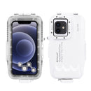PULUZ 40m/130ft Waterproof Diving Case for iPhone 13 / 13 Pro / 12 / 12 Pro, Photo Video Taking Underwater Housing Cover(White)