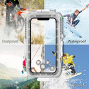 PULUZ 40m/130ft Waterproof Diving Case for iPhone 13 / 13 Pro / 12 / 12 Pro, Photo Video Taking Underwater Housing Cover(White)